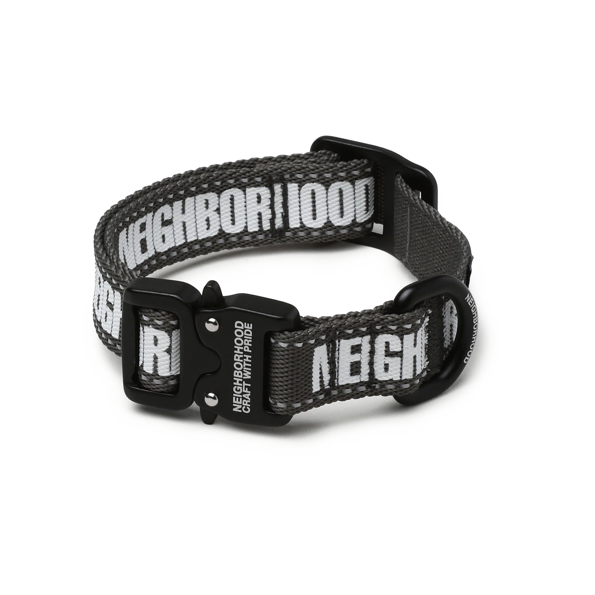 Neighborhood Dog Collar Narrow Gray
