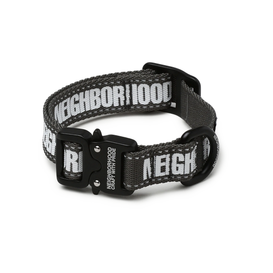 Neighborhood Dog Collar Narrow Gray