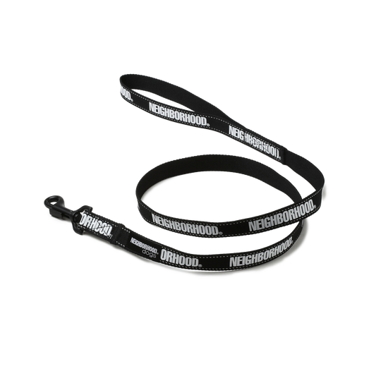 Neighborhood Dog Leash Narrow Black