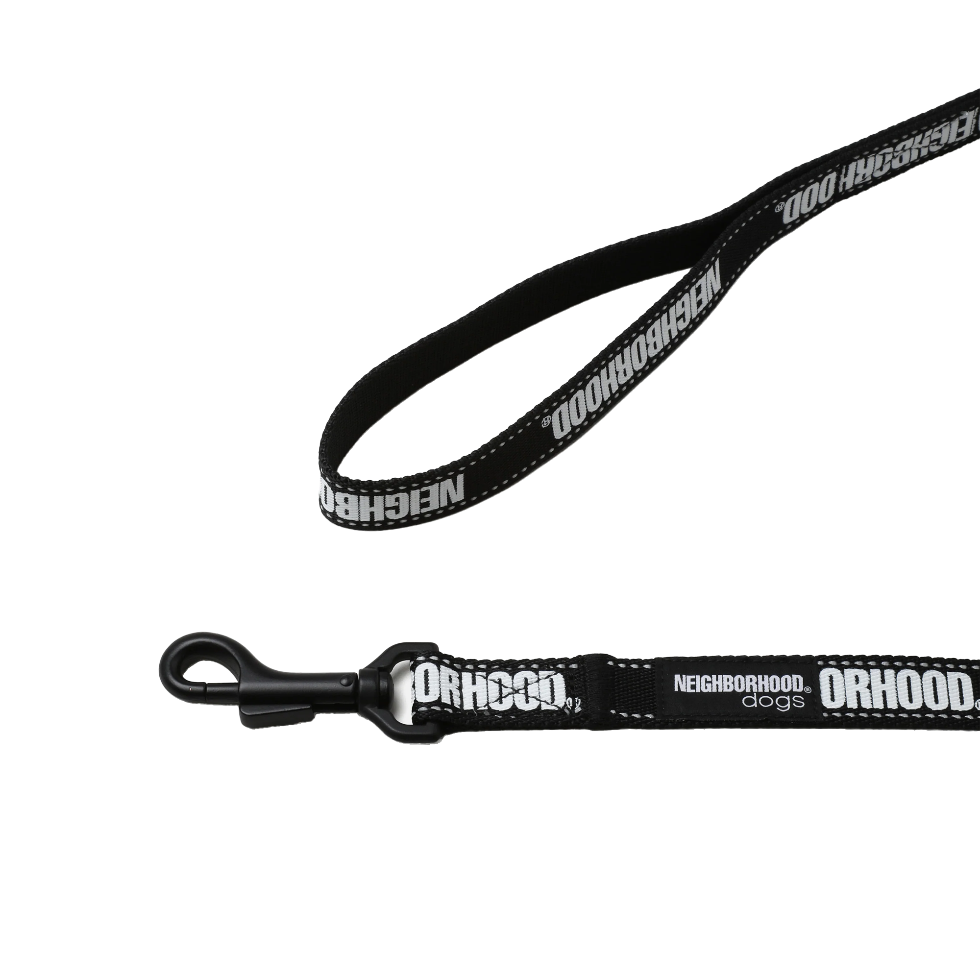 Neighborhood Dog Leash Narrow Black