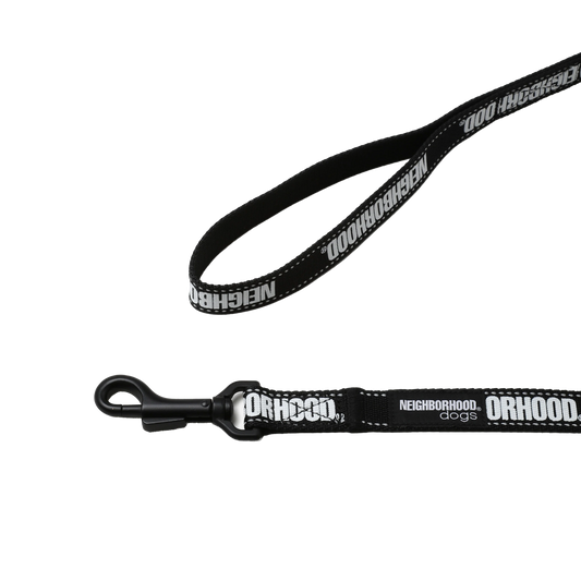 Neighborhood Dog Leash Narrow Black