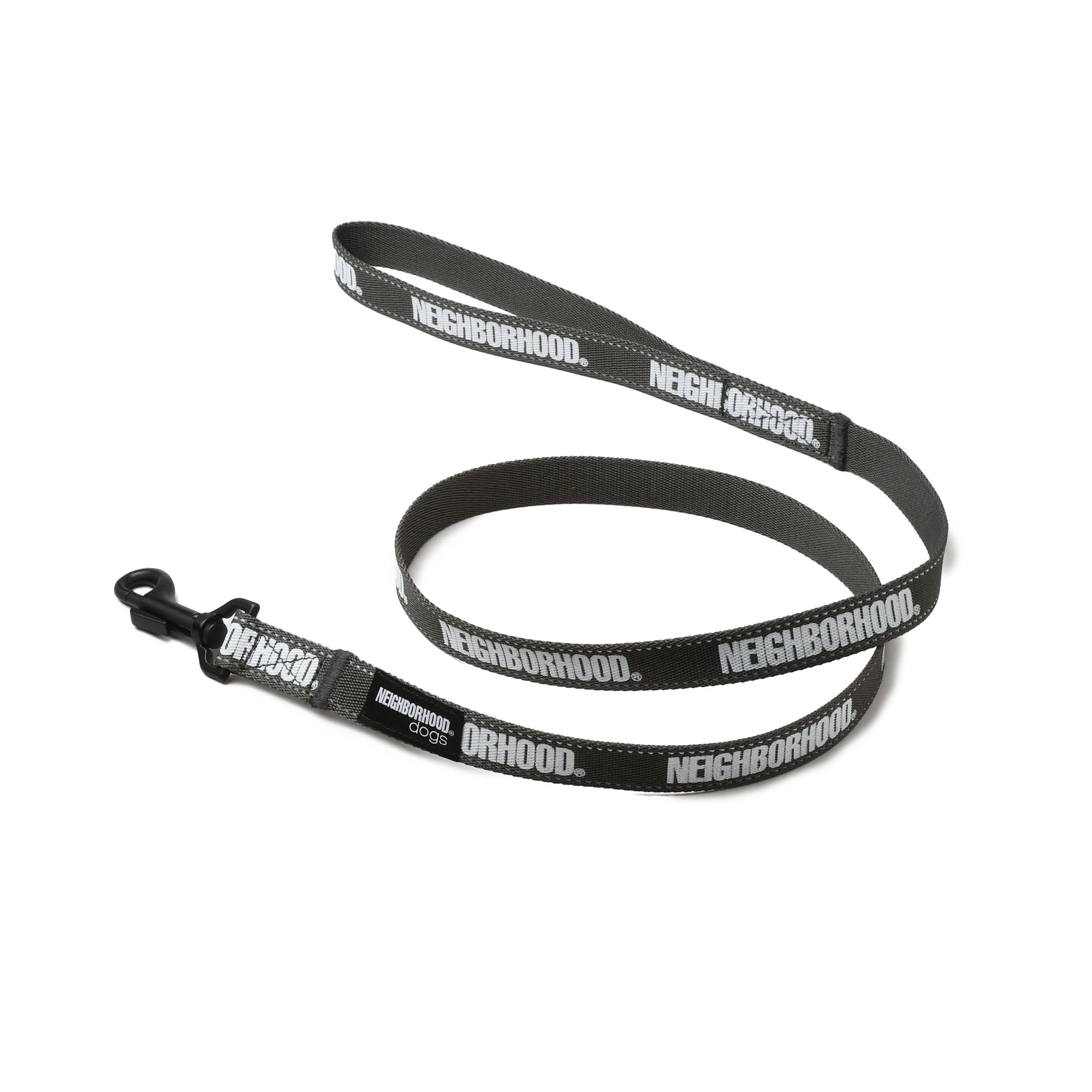 Neighborhood Dog Leash Narrow Gray