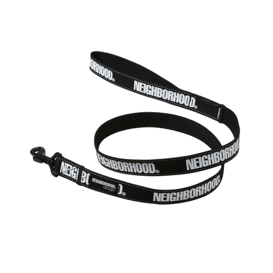 Neighborhood Dog Leash Wide Black
