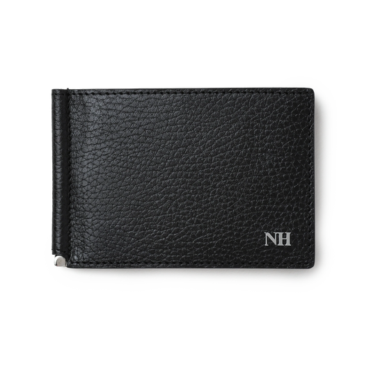Neighborhood Leather Clip Wallet Black