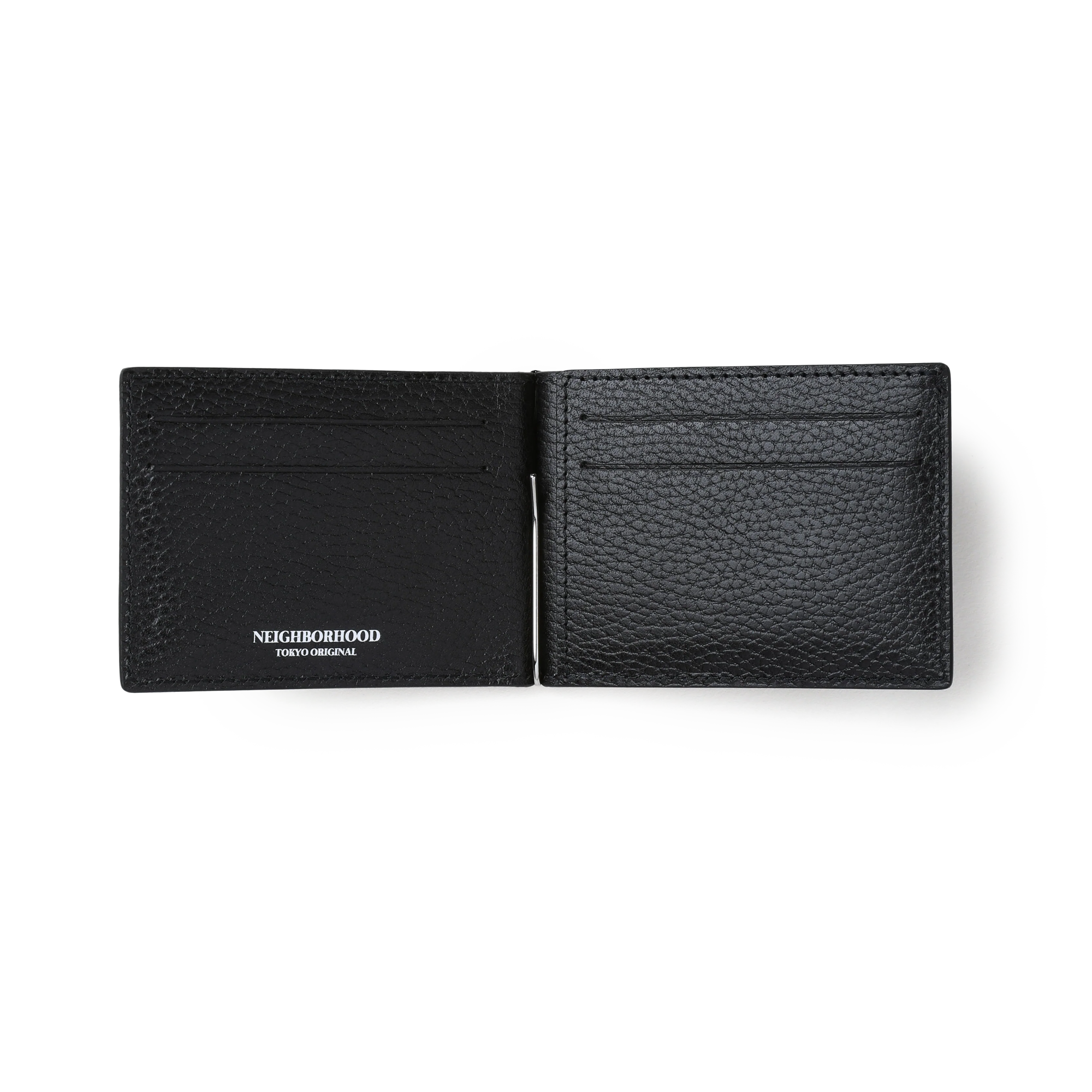 Neighborhood Leather Clip Wallet Black