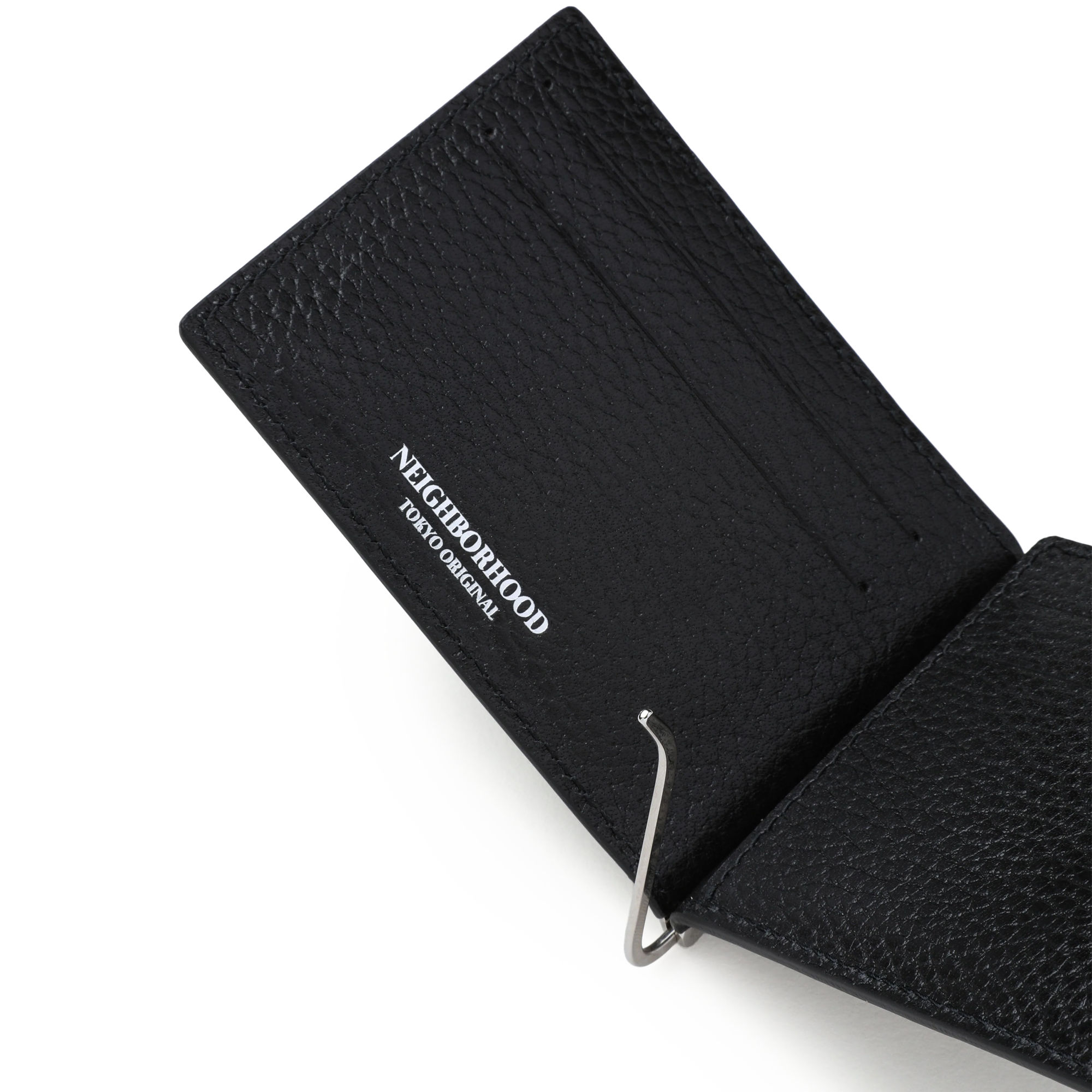 Neighborhood Leather Clip Wallet Black