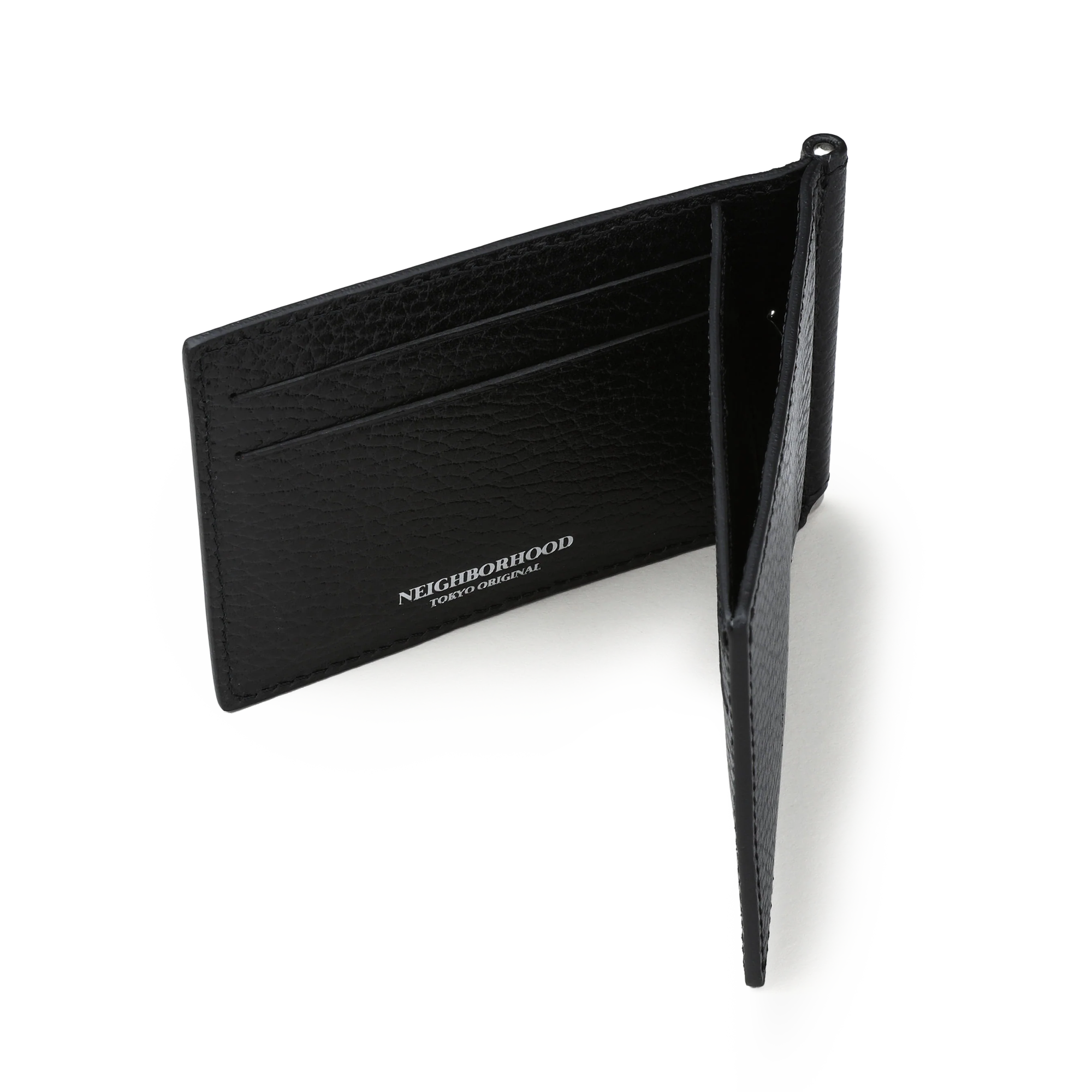 Neighborhood Leather Clip Wallet Black