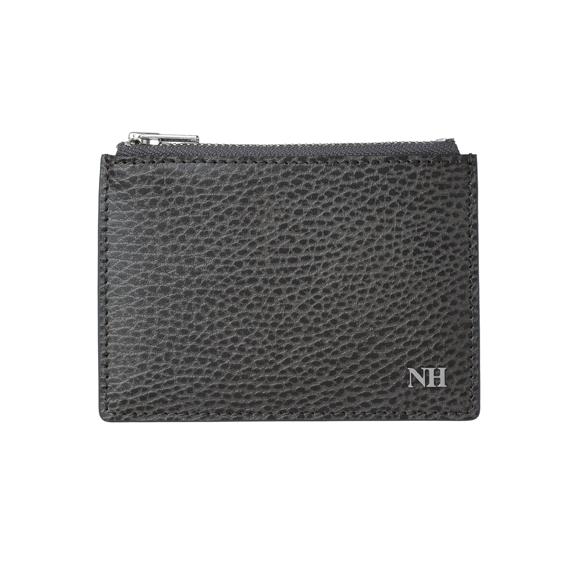 Neighborhood Leather Card Case Gray