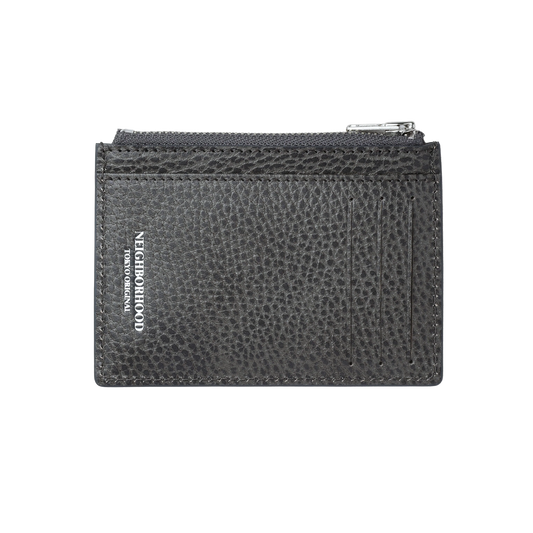 Neighborhood Leather Card Case Gray