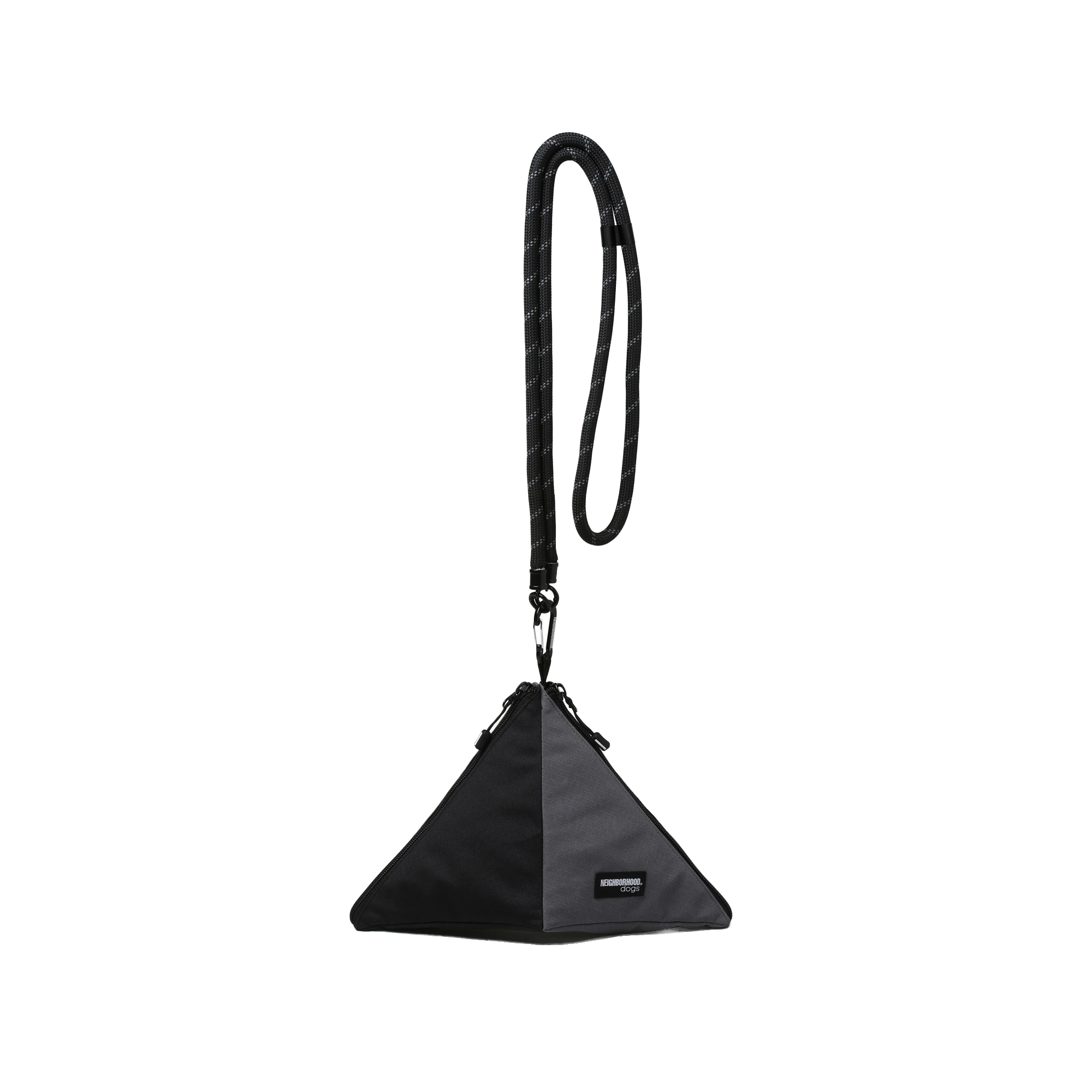Neighborhood Dog Triangle Pouch Black/Gray