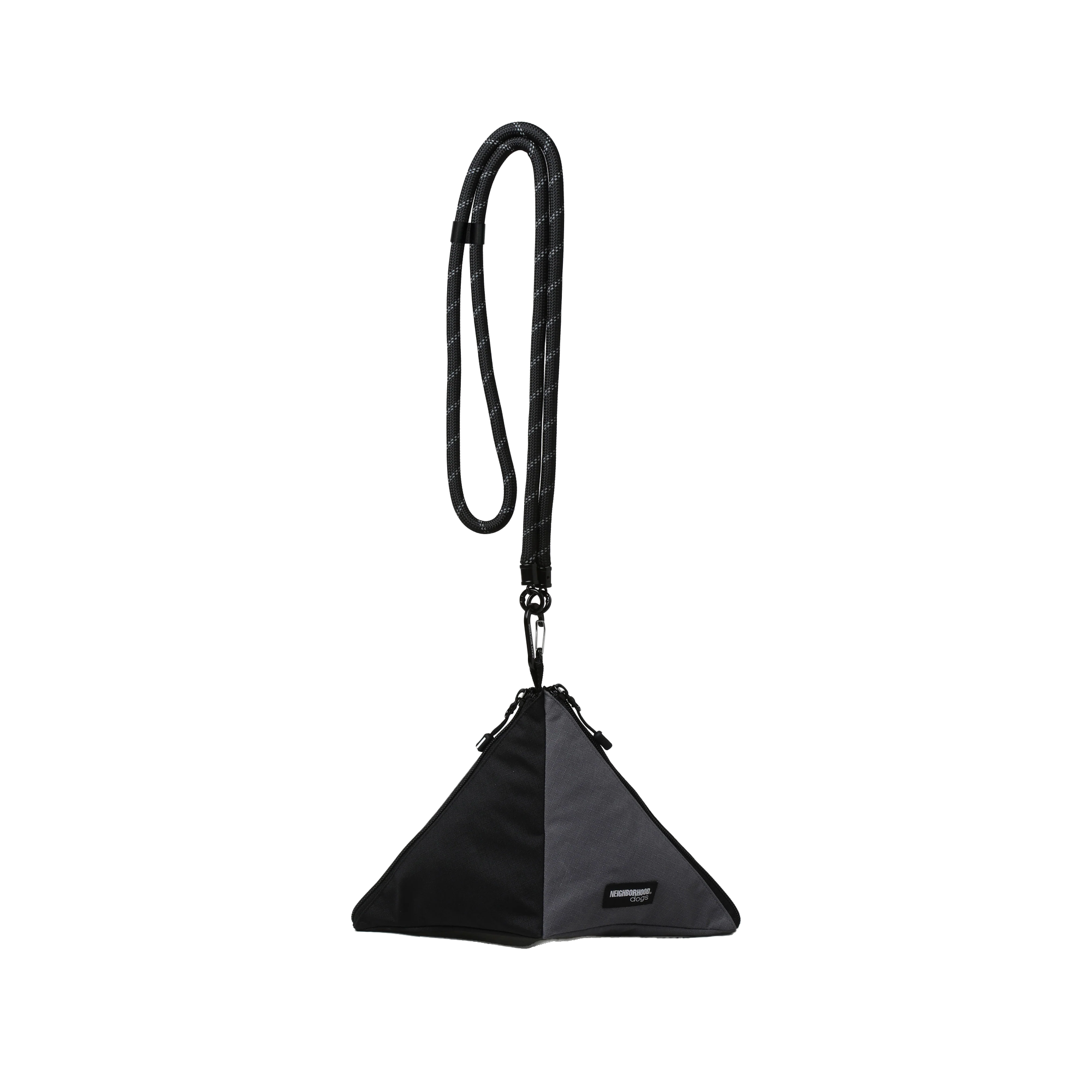 Neighborhood Dog Triangle Pouch Black/Gray