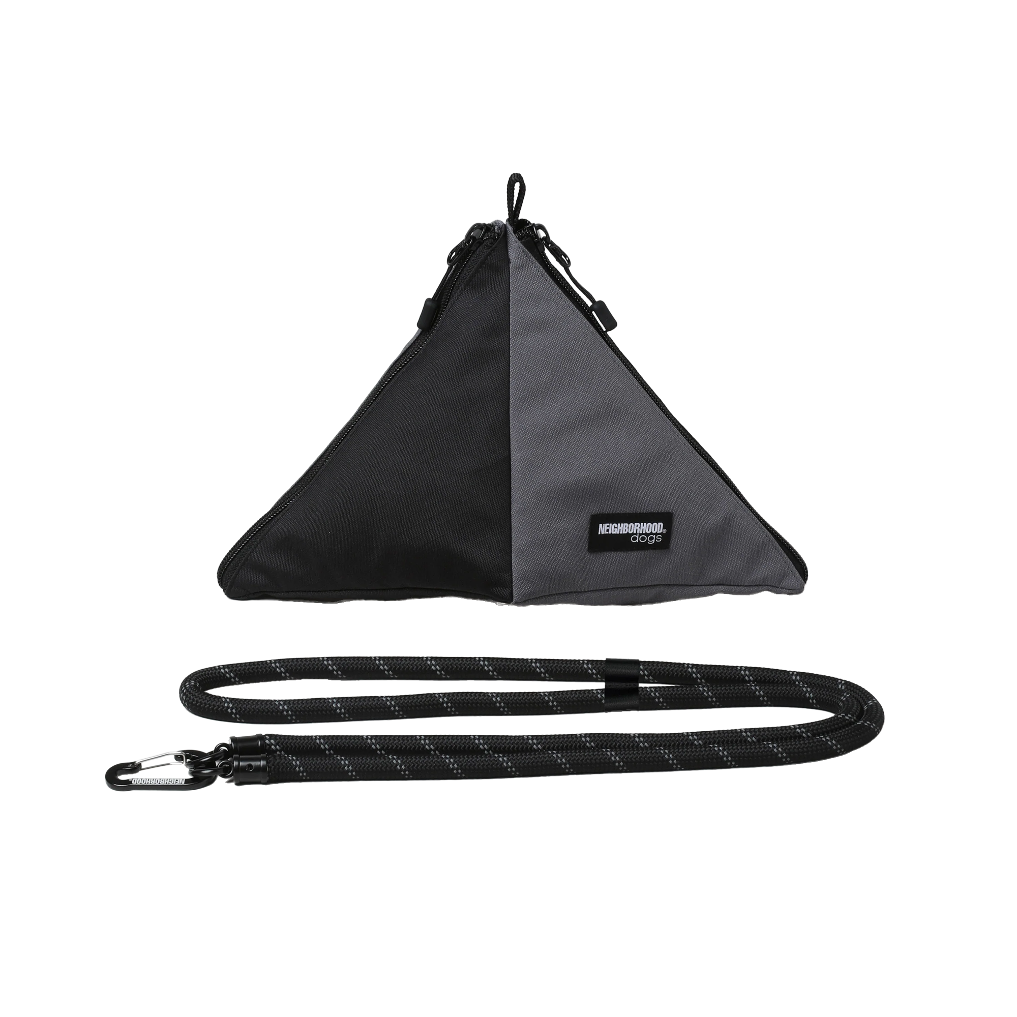 Neighborhood Dog Triangle Pouch Black/Gray