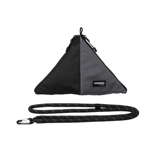 Neighborhood Dog Triangle Pouch Black/Gray