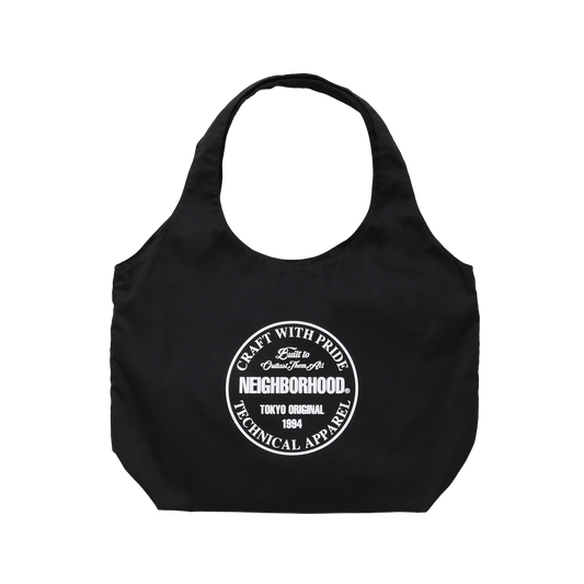 Neighborhood Logo Monk Bag Black