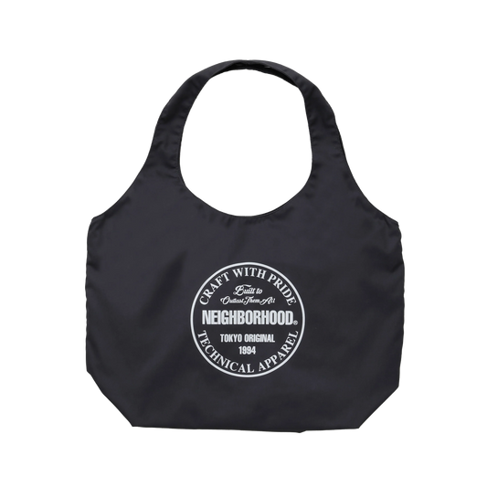 Neighborhood Logo Monk Bag Charcoal