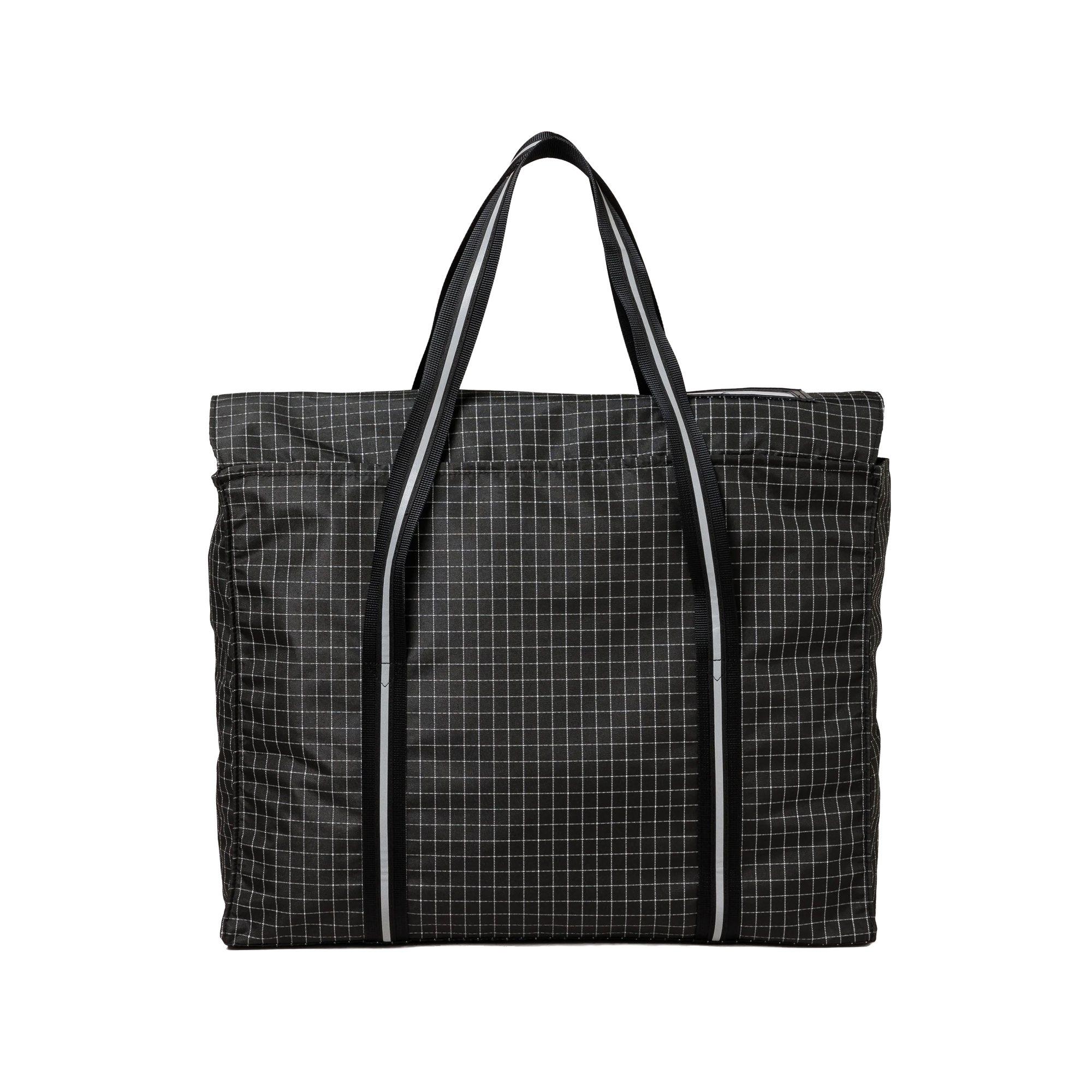 Neighborhood Reflective Flap Tote Bag Black
