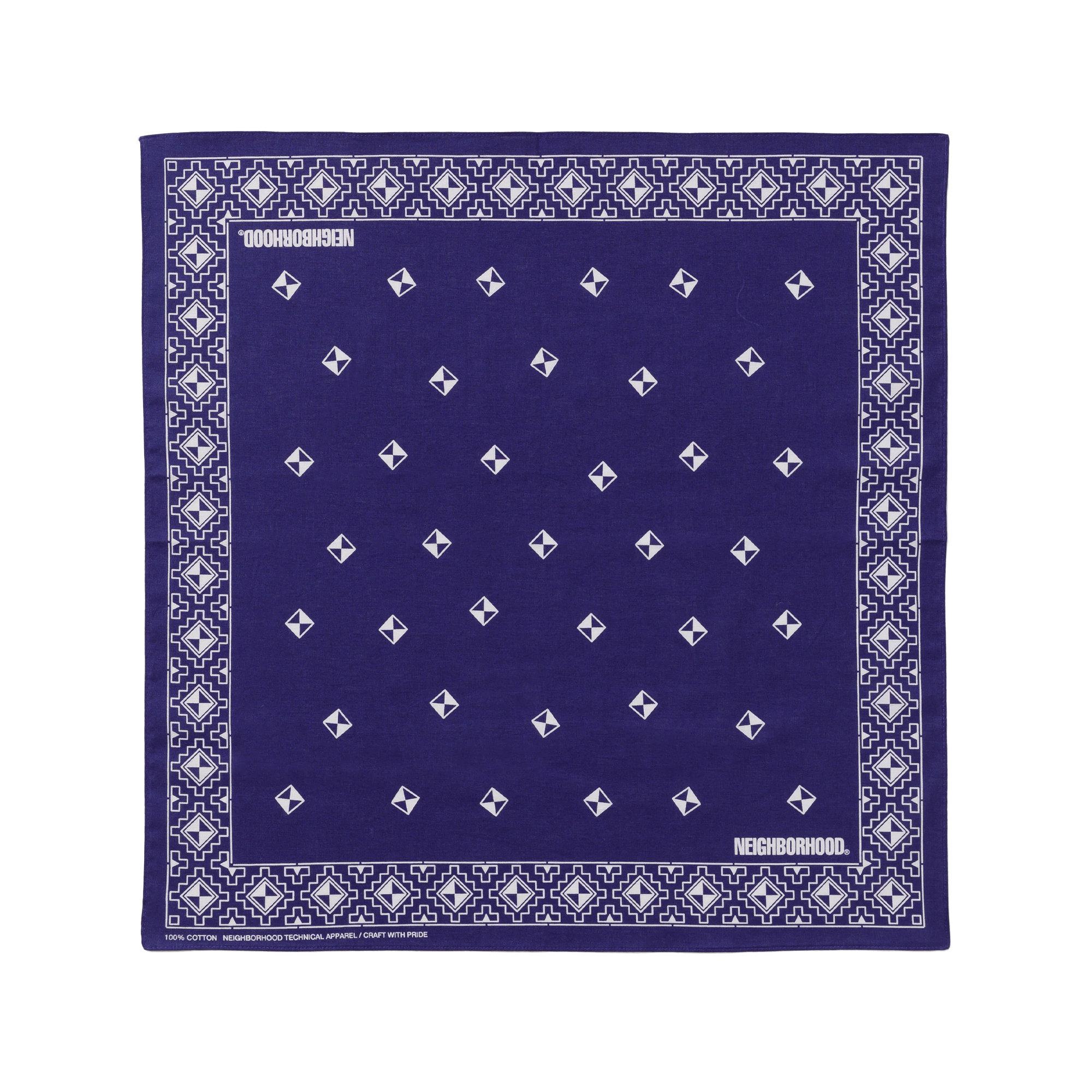Neighborhood Geometric Pattern Bandana Navy BXNH-AC02