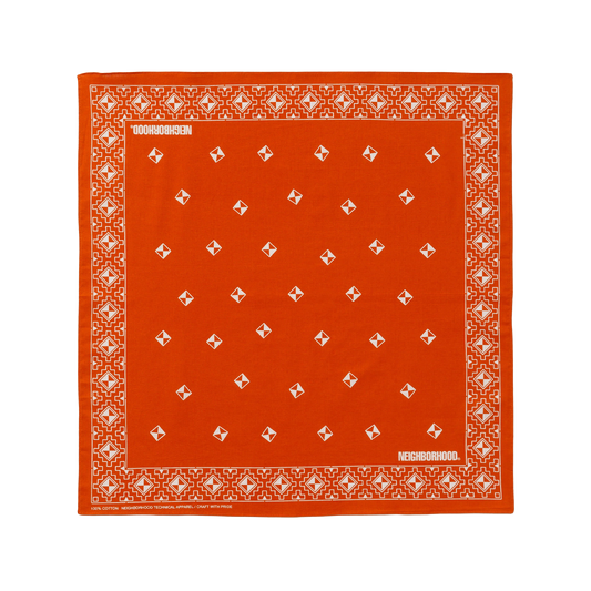 Neighborhood Geometric Pattern Bandana Orange BXNH-AC02