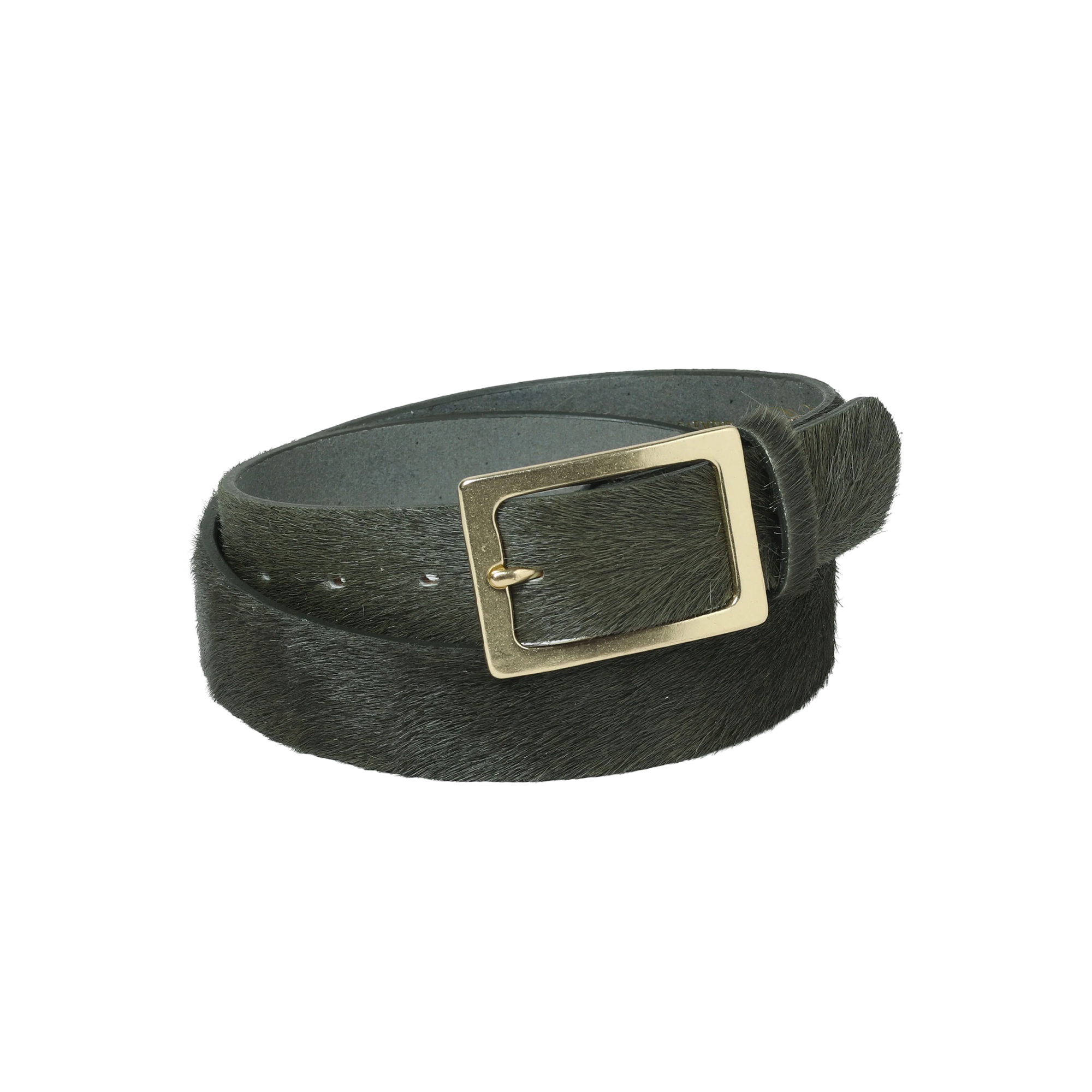 Neighborhood Hair-On Leather Belt Green PKNH-AC02GRN