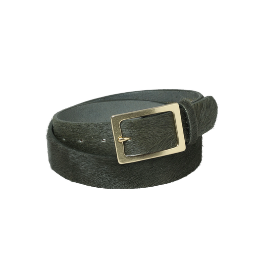 Neighborhood Hair-On Leather Belt Green PKNH-AC02GRN