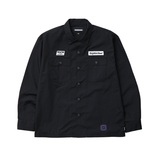 Neighborhood x M&M Classic Work Long Sleeve Shirt Black TSMMN-SHM01