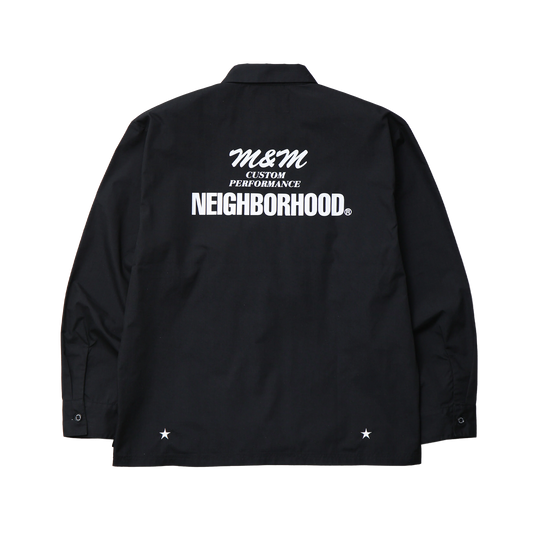 Neighborhood x M&M Classic Work Long Sleeve Shirt Black TSMMN-SHM01