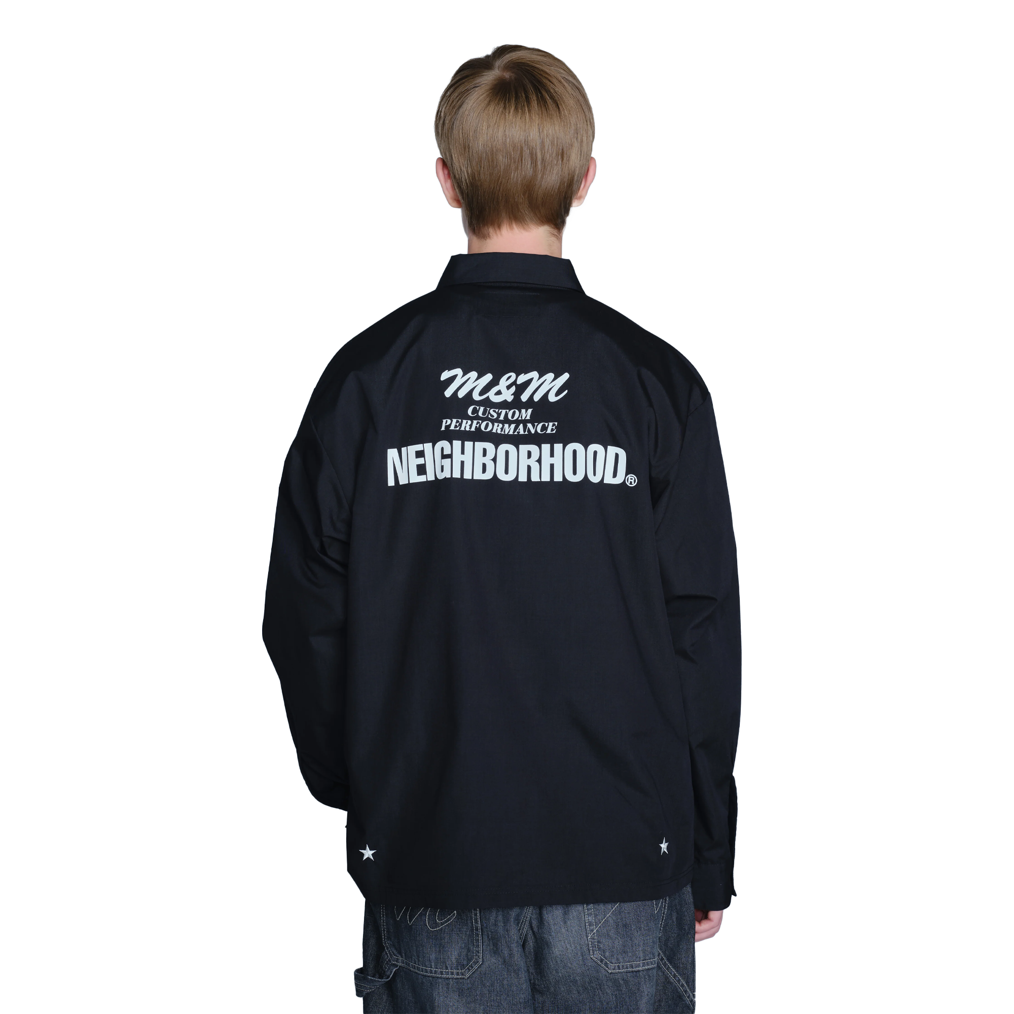 Neighborhood x M&M Classic Work Long Sleeve Shirt Black TSMMN-SHM01