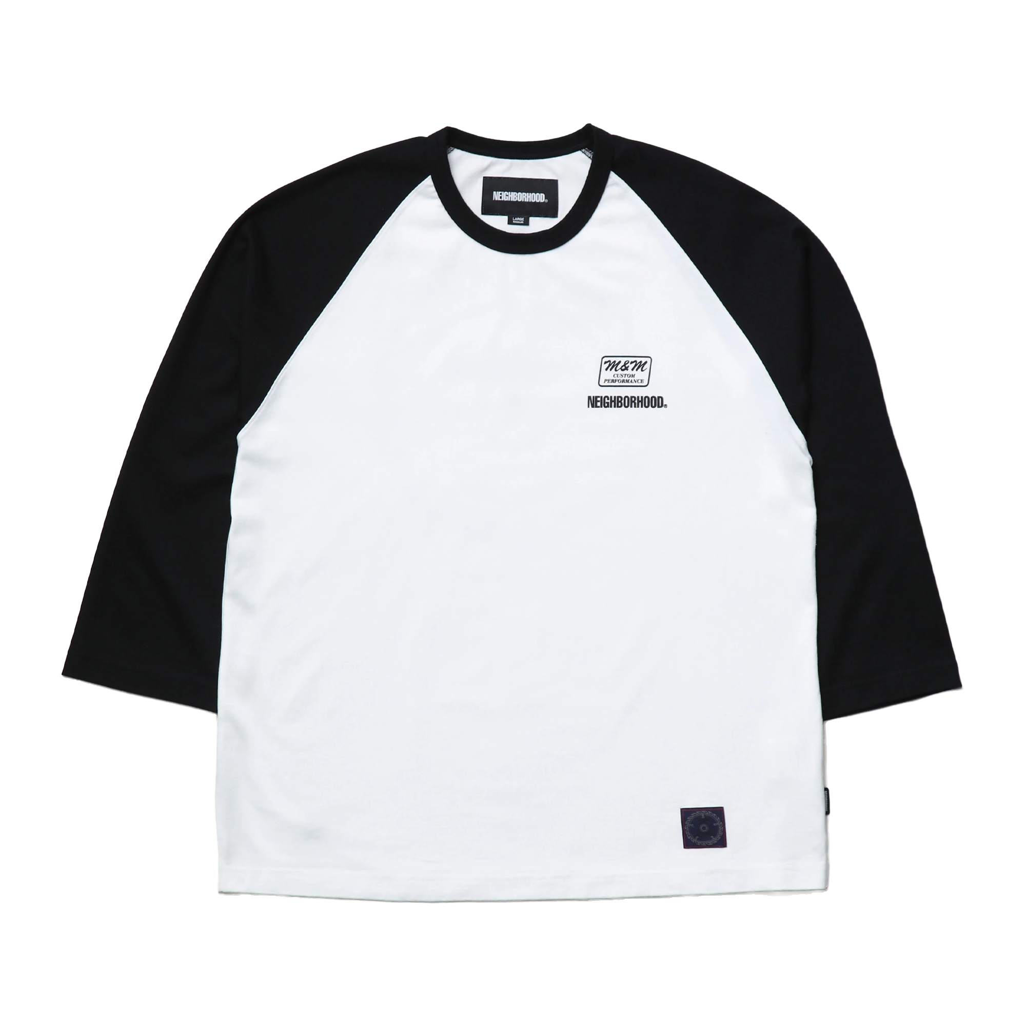 Neighborhood x M&M Classic Raglan 3Q Black UWMMN-CSM02