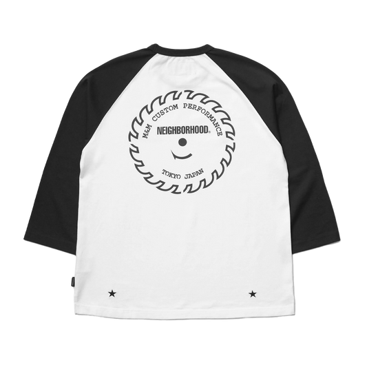 Neighborhood x M&M Classic Raglan 3Q Black UWMMN-CSM02