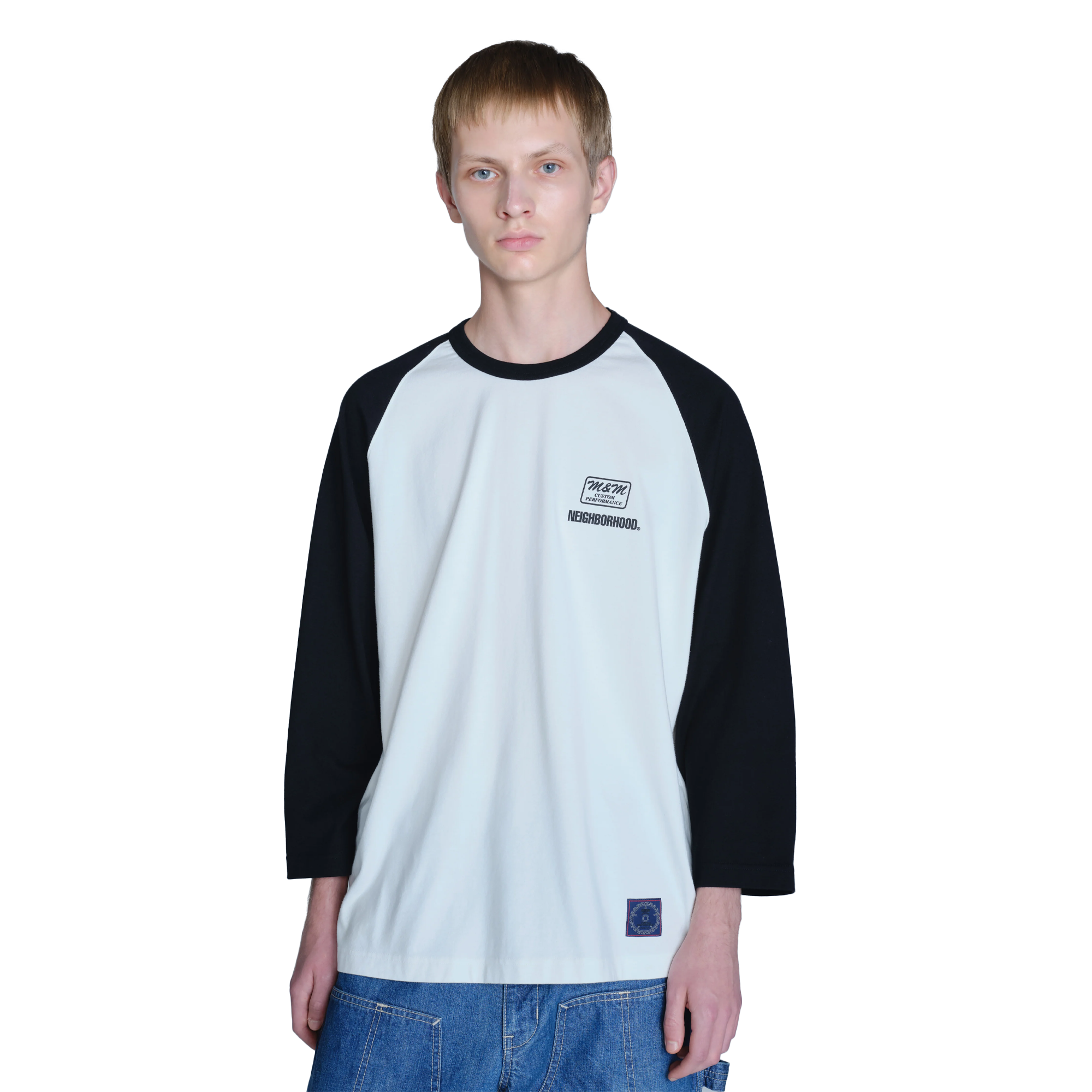 Neighborhood x M&M Classic Raglan 3Q Black UWMMN-CSM02