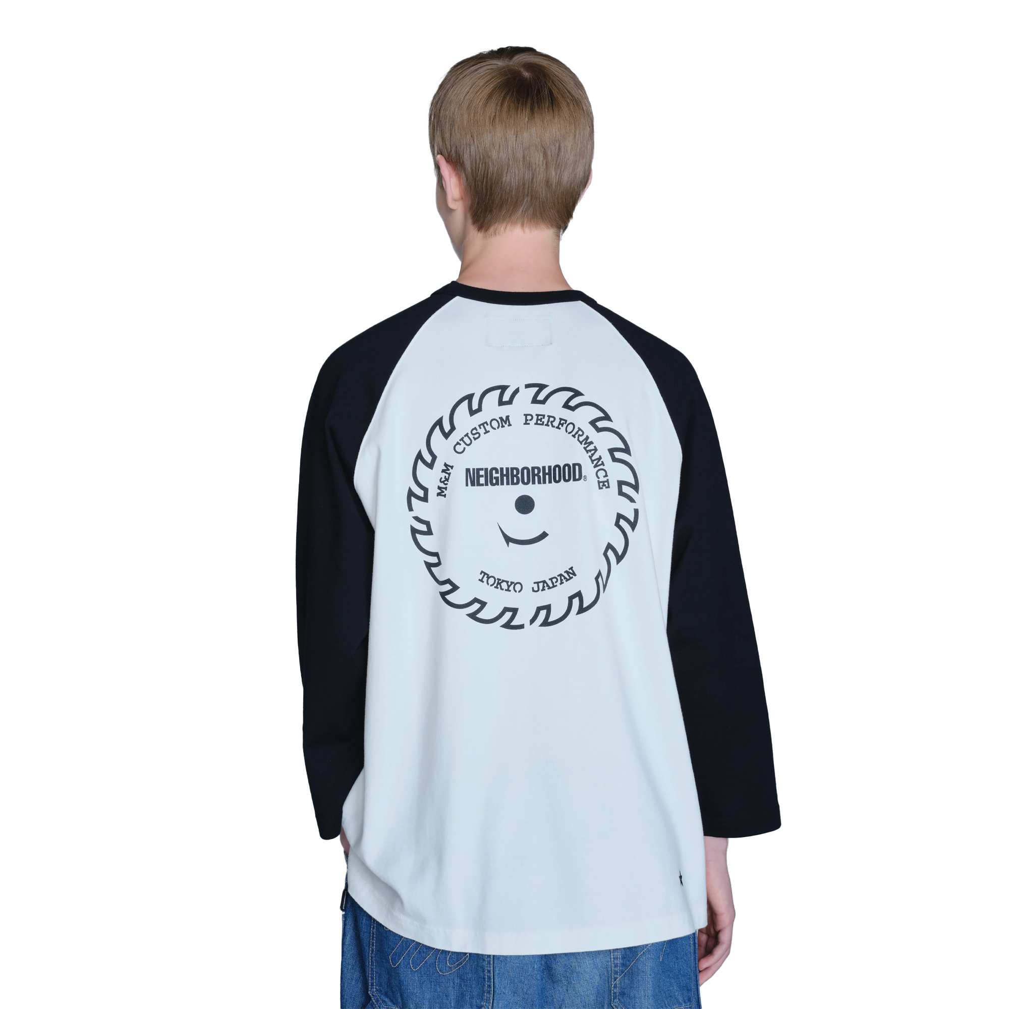Neighborhood x M&M Classic Raglan 3Q Black UWMMN-CSM02