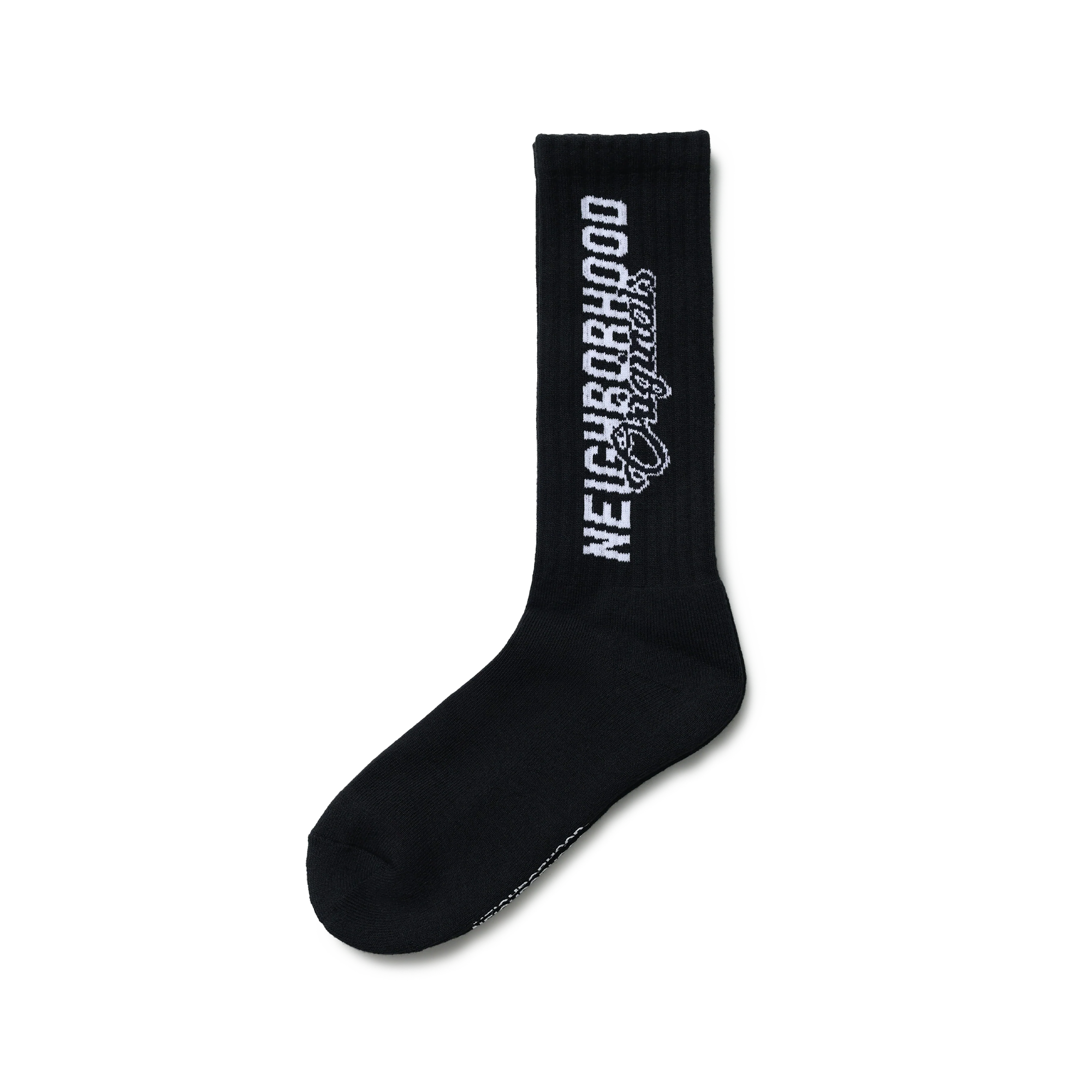 Neighborhood Logo Socks Black WINH-UWM01
