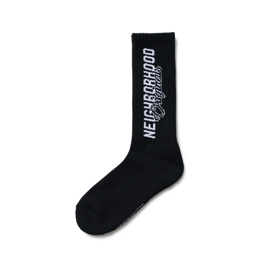 Neighborhood Logo Socks Black WINH-UWM01