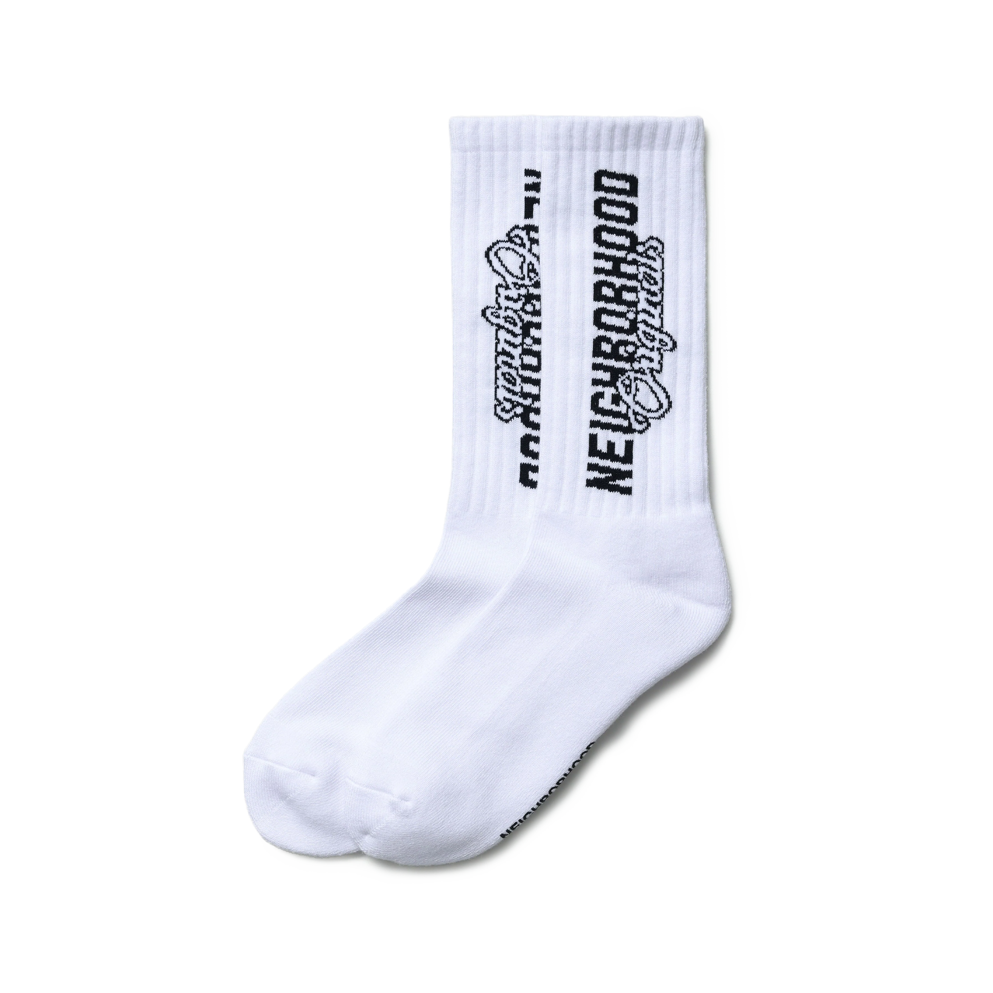 Neighborhood Logo Socks White WINH-UWM01