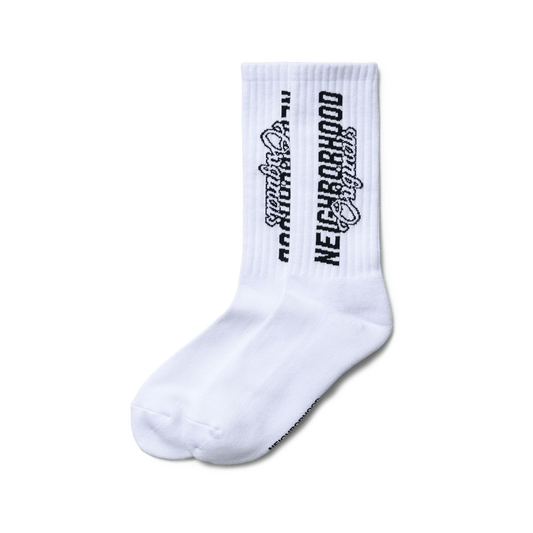 Neighborhood Logo Socks White WINH-UWM01