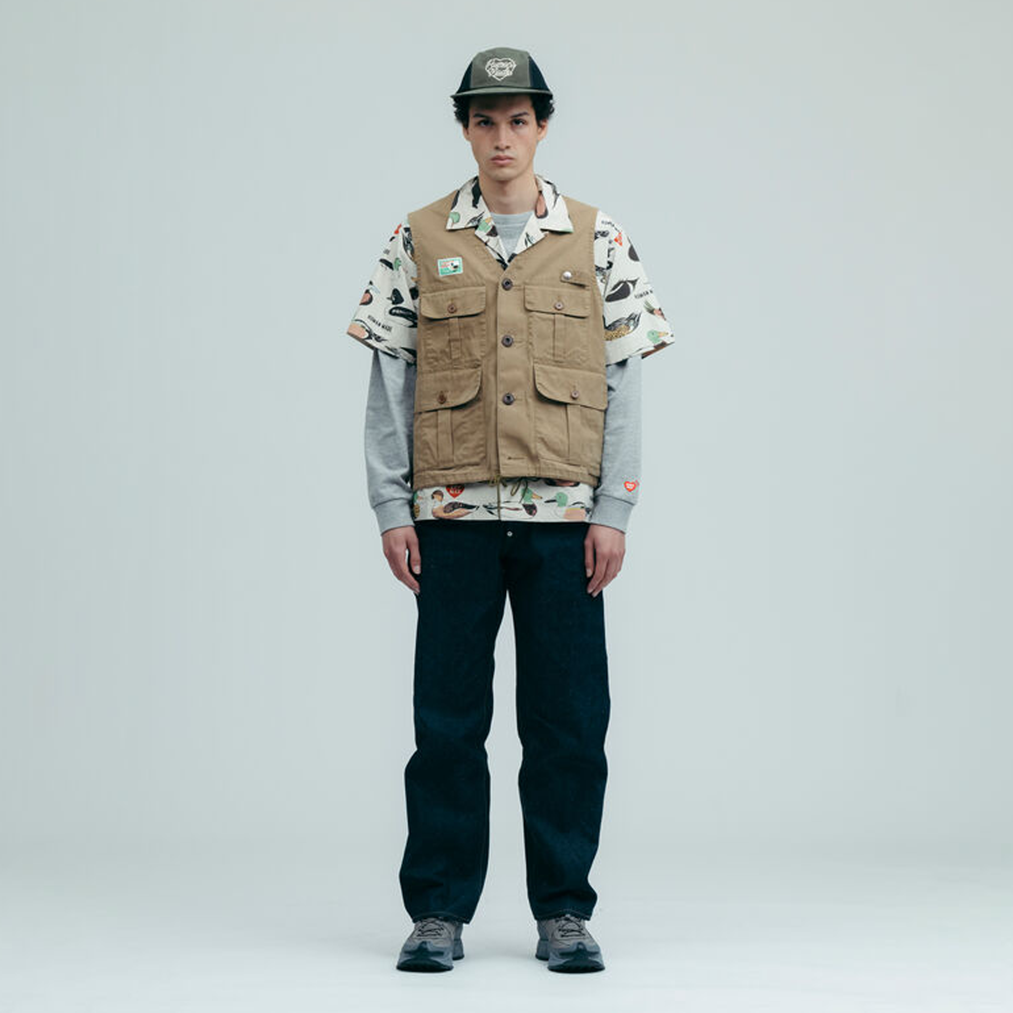 Human Made Hunting Vest Beige HM31JK015