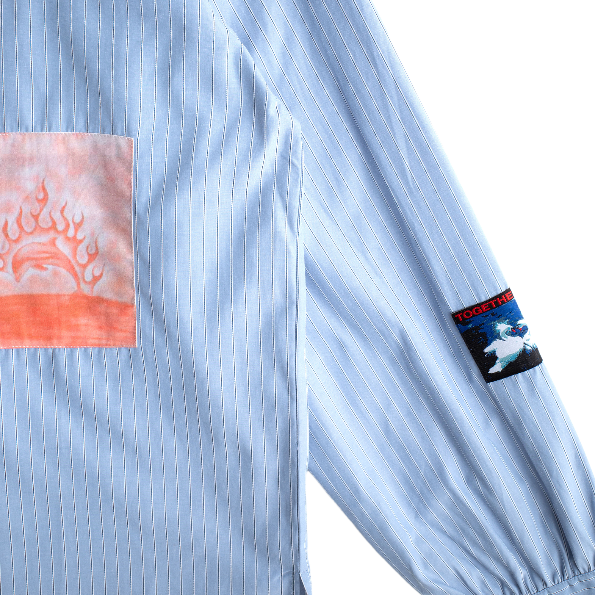 Jungles Jungles Flaming Dolphin Business Shirt Blue