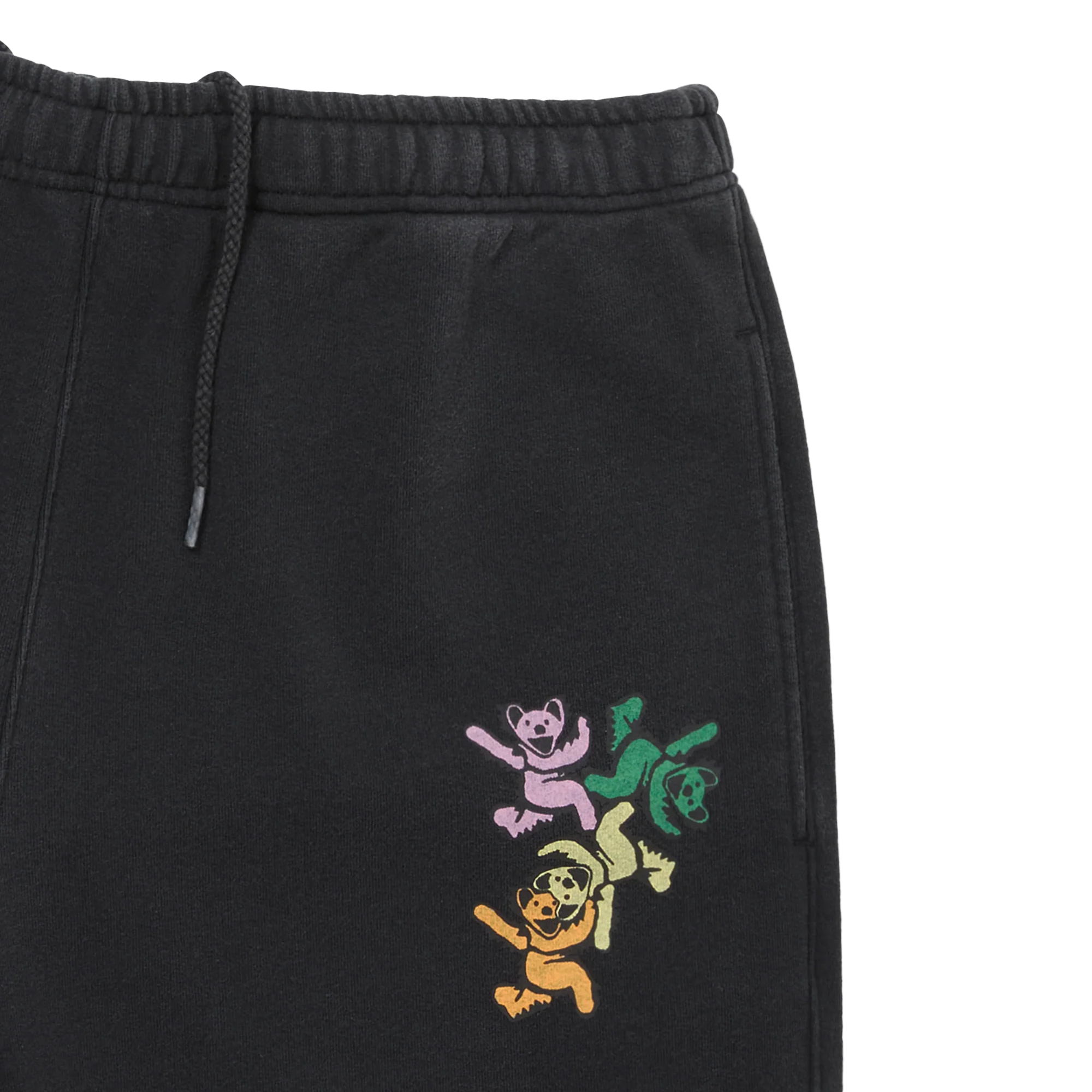 thisisneverthat x Grateful Dead Ol' Dancing Bears Washed Sweat Short Black