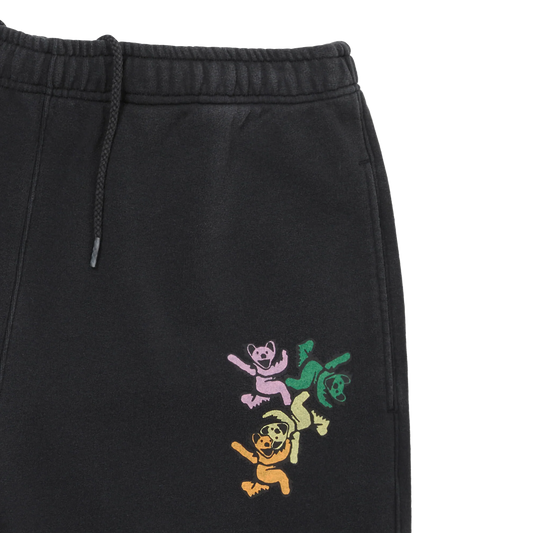 thisisneverthat x Grateful Dead Ol' Dancing Bears Washed Sweat Short Black