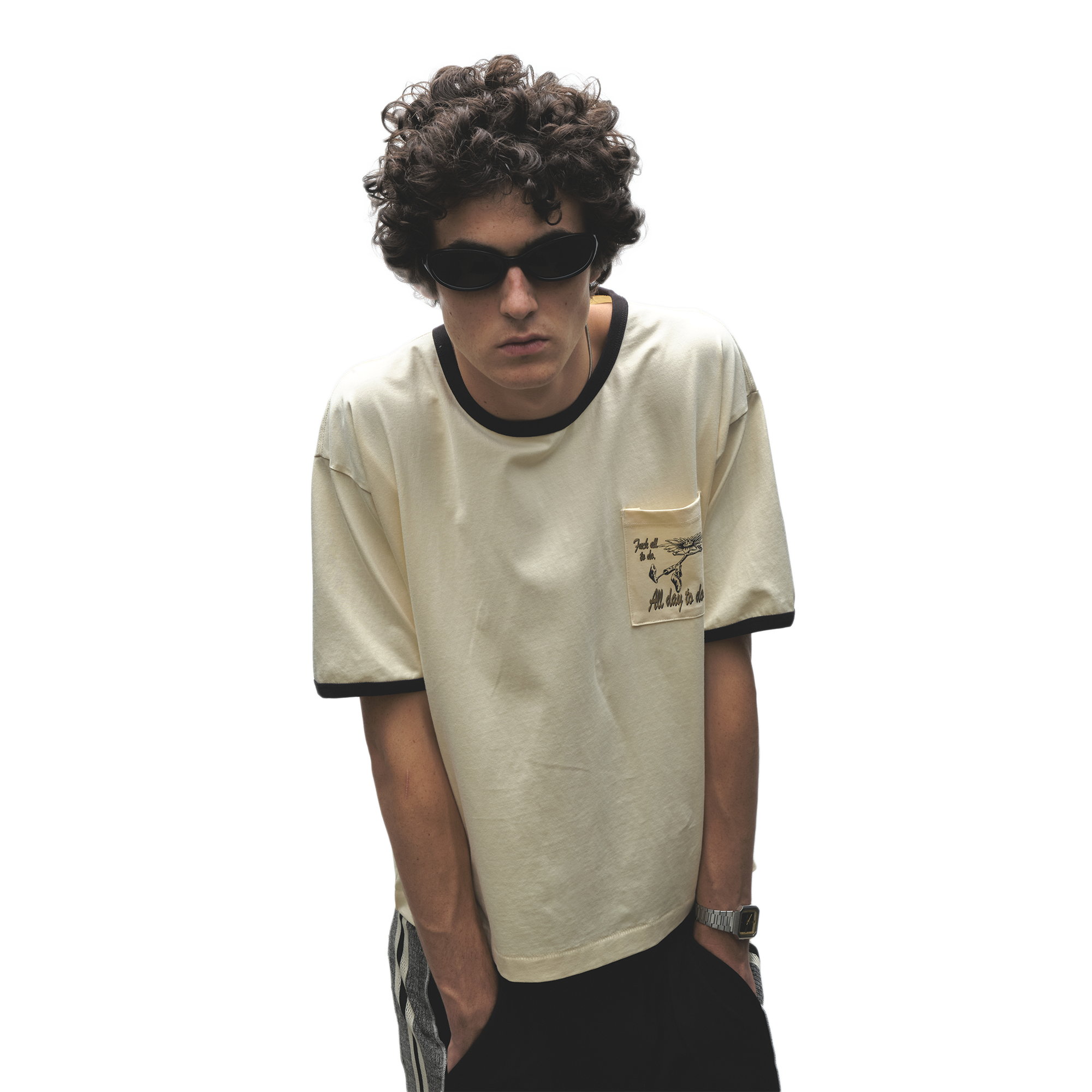 Jungles Jungles Fuck All To Do Ringer T-Shirt Birch