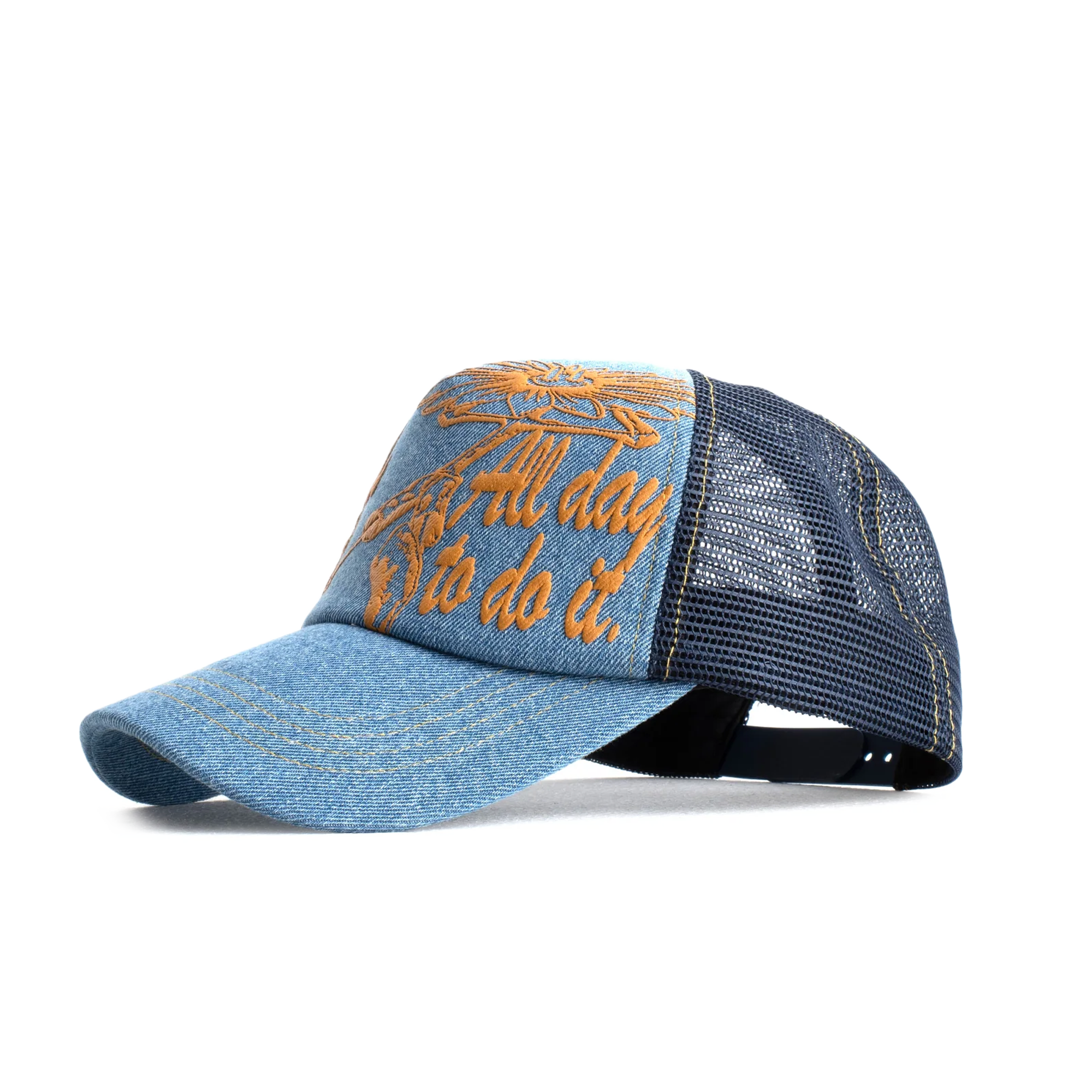 Jungles Jungles Fuck All To Do Trucker Cap Denim