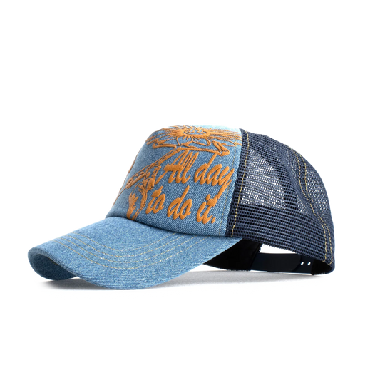 Jungles Jungles Fuck All To Do Trucker Cap Denim