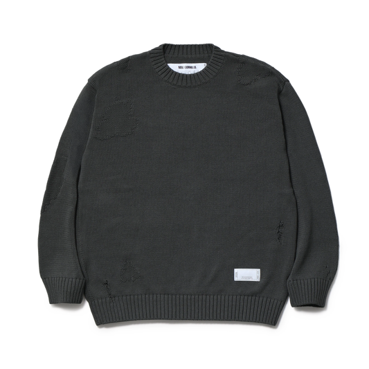 Neighborhood Savage Crewneck Sweater Charcoal