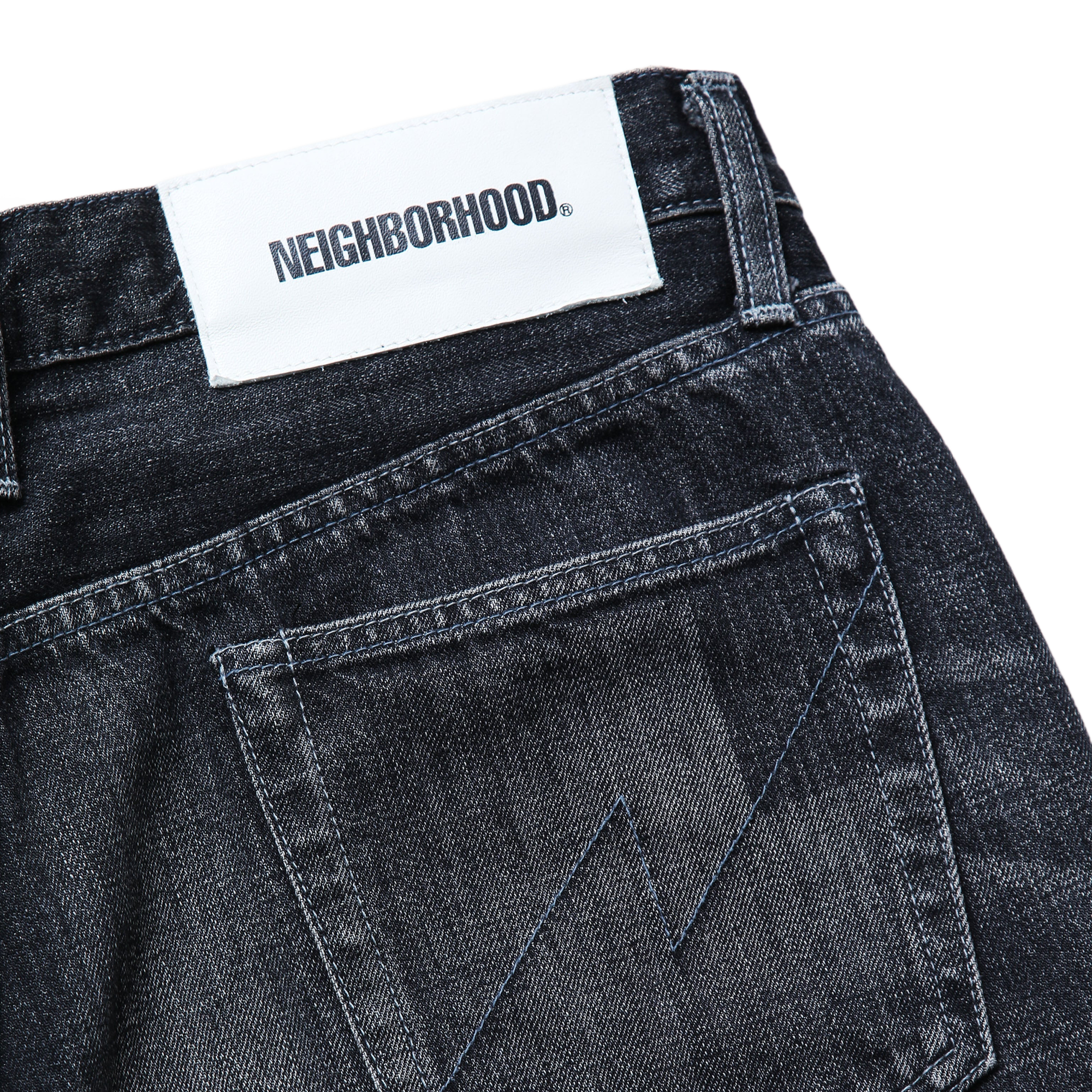 Neighborhood Washed Denim Dp Wide Pants Indigo