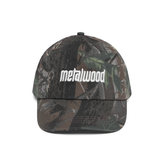 Metalwood Metal Logo 5-Panel Hat Real Leaf Camo