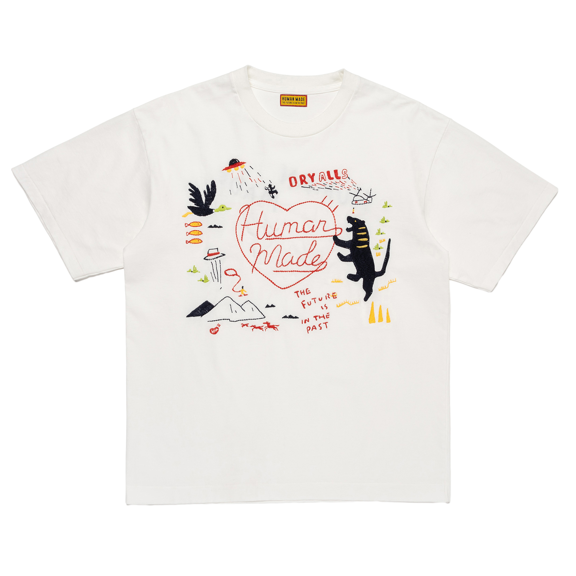 Human Made Embroidered T-Shirt White HM31CS002