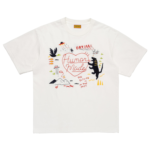 Human Made Embroidered T-Shirt White HM31CS002