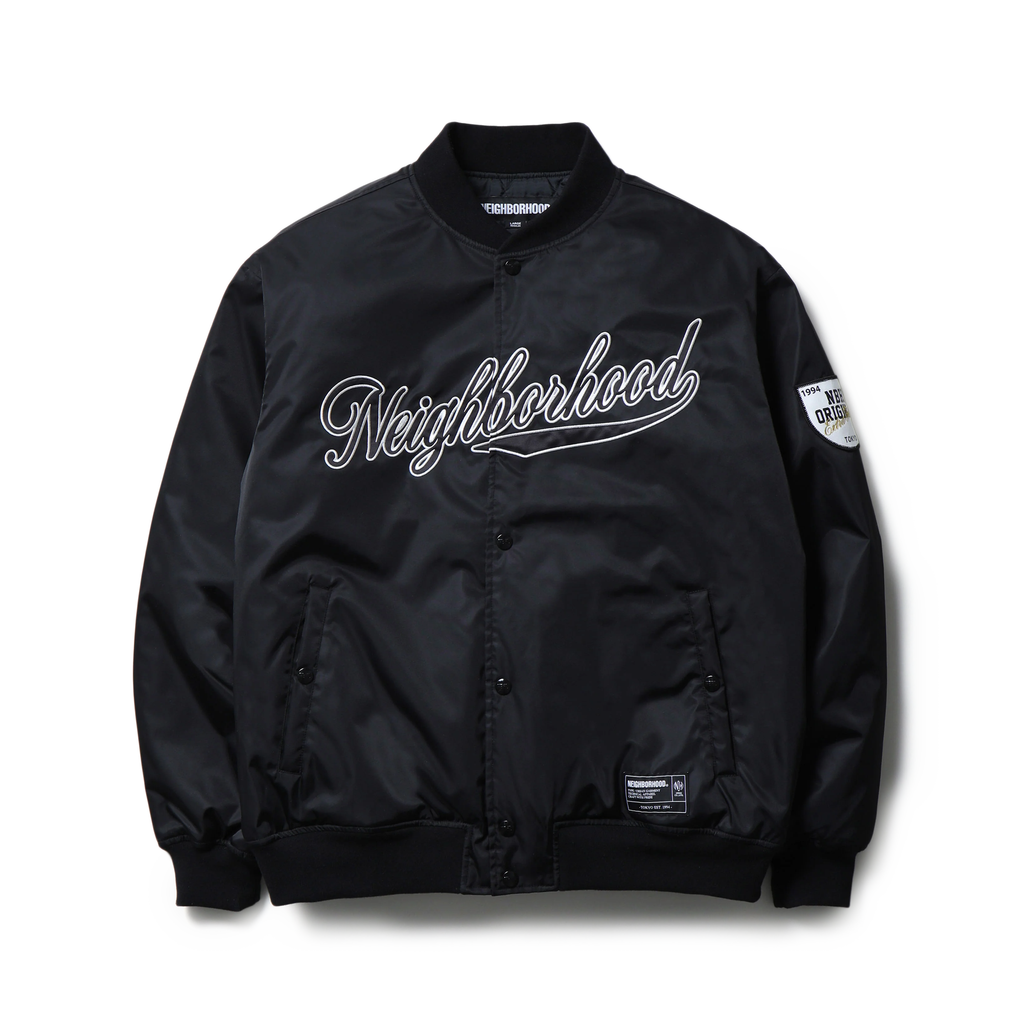Neighborhood Baseball Jacket Black 252TSNH-JKM04