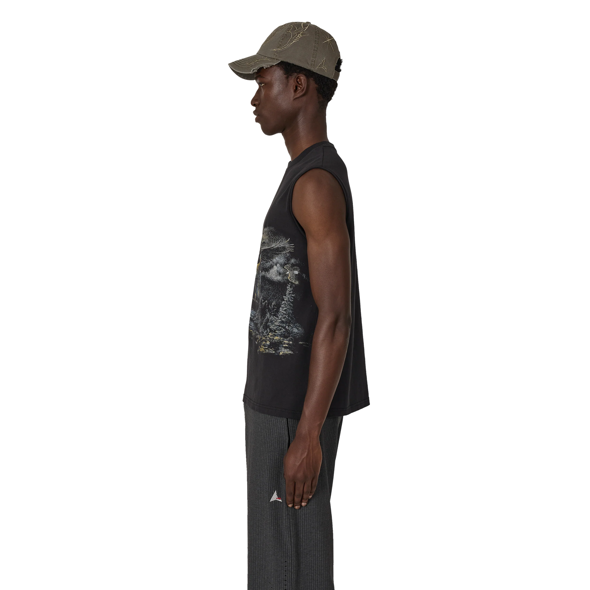 ROA Fai Sleeveless T-Shirt Washed Black
