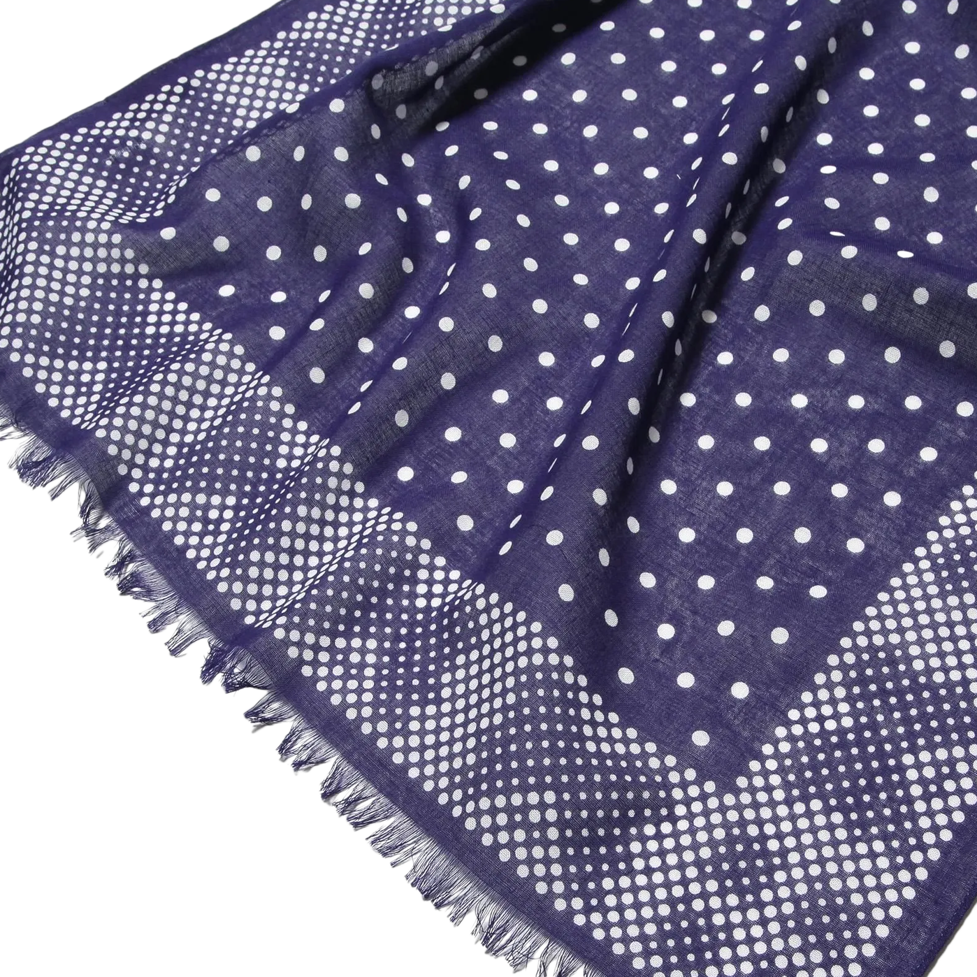 Needles Stole Cotton Gauze Eggplant